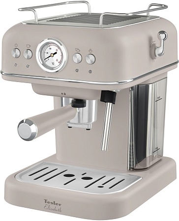 Рожковая кофеварка Tesler ECM-245 sand grey
