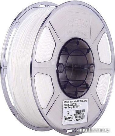 Пластик eSUN eTPU-95A 1.75 мм 1000 г (белый)