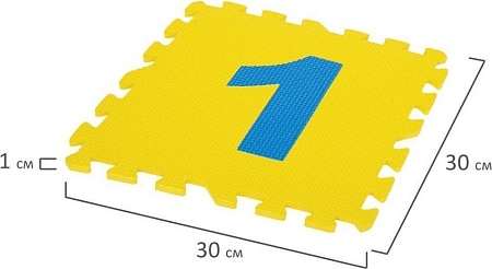 Коврик-пазл Юнландия Учим цифры 664659