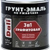 Грунт-эмаль Dali Графитовая по ржавчине 3 в 1 0.75 л (зеленый)
