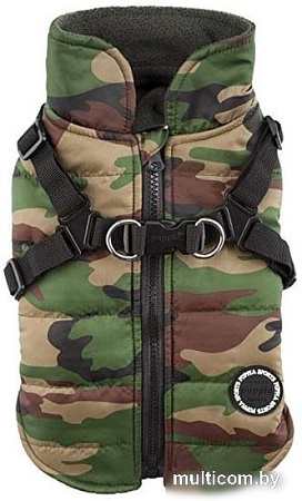 Шлейка-жилетка Puppia Mountaneer ll PAPD-VT1366-CA-M (хаки)