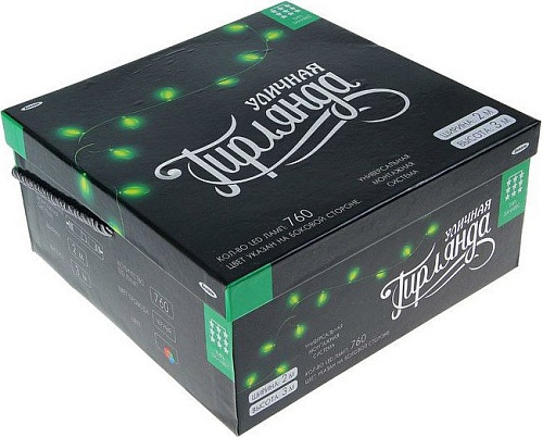 Световой дождь Luazon Занавес (пвх черный, 2x3 м, RG/RB) [1080239]