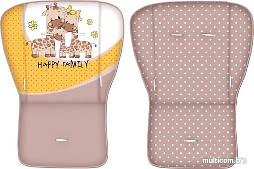 Коляска прогулочная «книга» Lorelli Foxy + Footcover 2018 Beige&Yellow Happy Family