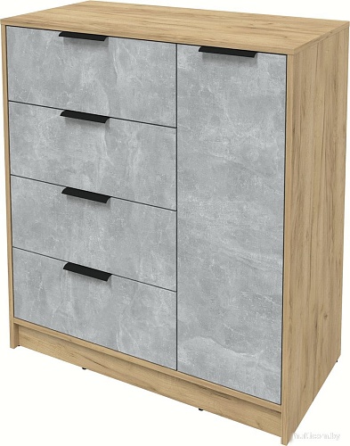 Тумба Интерлиния Концепт КТ-Т90 (бетон/дуб золотой)