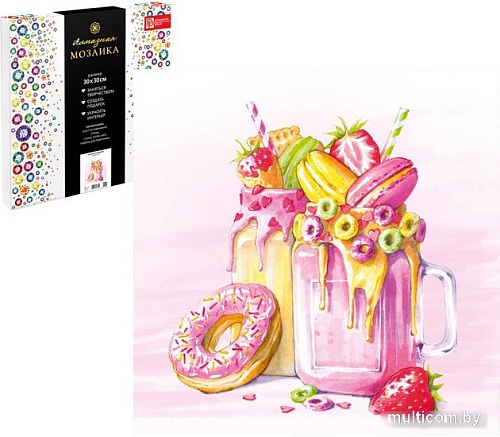 Алмазная мозаика Феникс+ Клубничные милкшейки 65577
