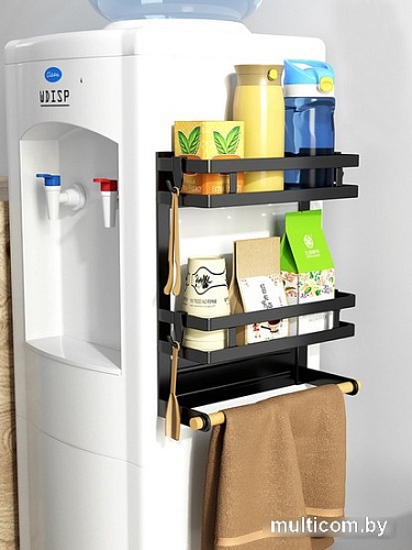 Вешалка кухонная Happy Home На холодильник HH-042 (черный)