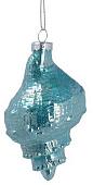 Елочная игрушка Gisela Graham Neptune's Kingdom. Ракушка 01806-1 (бирюзовый)