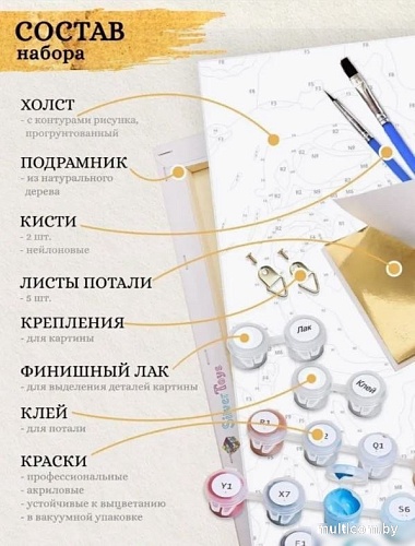 Картина по номерам ILikeGift Винтажный орнамент HR0696