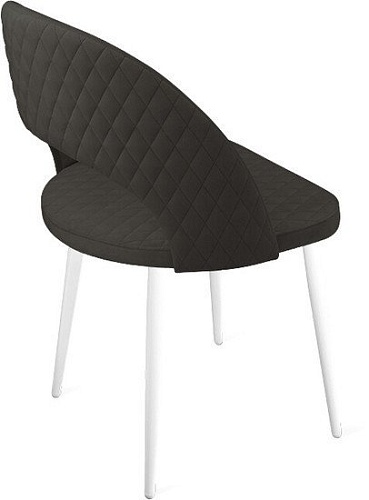 Стул Трия Гэтсби К1К (белый матовый/велюр Confetti Smoke)