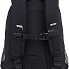Школьный рюкзак Grizzly RG-464-3f (черный/серебряный)