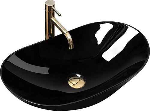 Умывальник Rea Royal (черный глянцевый)