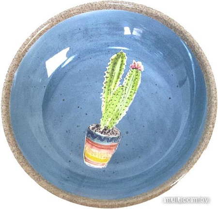 Миска TarHong Cactus 180 мл (голубой с рисунком)