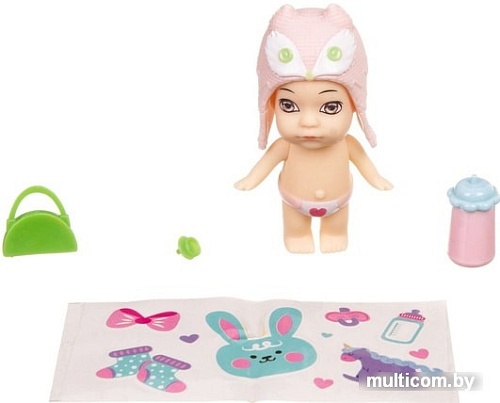 Кукла Bondibon OLY в шапочке-ушанке с животным ВВ3889