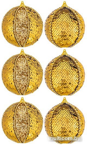 Елочная игрушка Elan Gallery Золотые пайетки 970103 (золотистый)