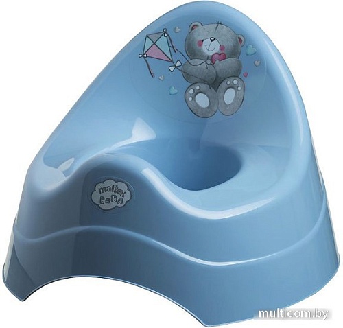 Детский горшок Maltex Мишка 2077 (темно-голубой)
