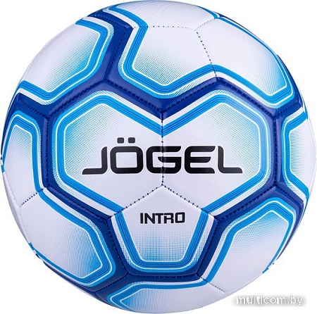 Футбольный мяч Jogel BC20 Intro (5 размер, белый/синий)