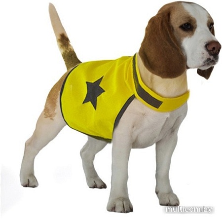 Жилетка для животных Duvo Plus 1270022/DV (S, желтый/черный)