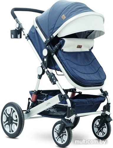 Универсальная коляска Lorelli Lora 2019 (3 в 1, синий)