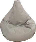 Кресло-мешок LoftyHome Груша L (велюр, серый)