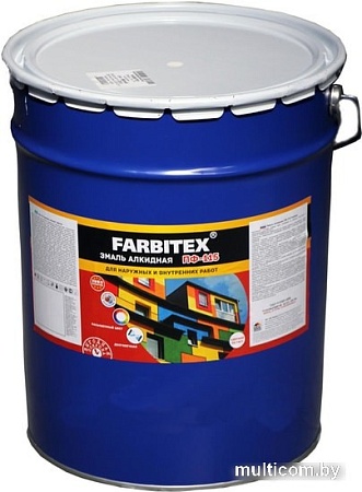 Эмаль Farbitex ПФ-266 20 кг (желто-коричневый)