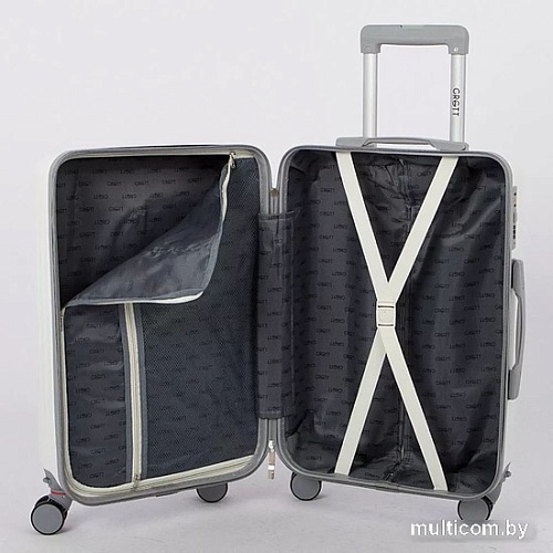 Чемодан-спиннер Grott 340-614/5-22 (белый)