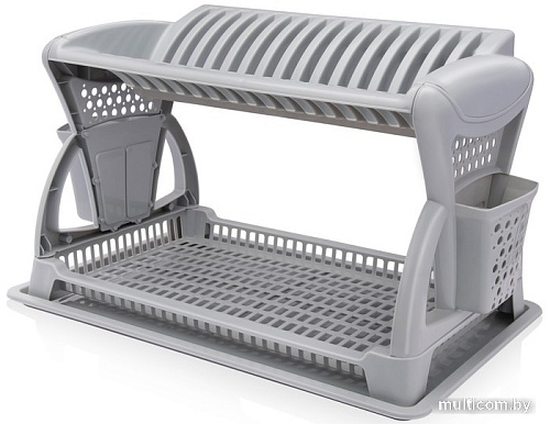Сушилка для посуды Эльфпласт EP065 (серый)