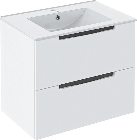 Runo Тумба под умывальник Lina 70 Дублин 70 (подвесная, белый)