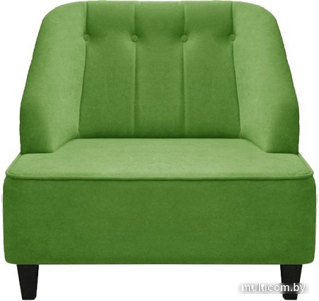 Интерьерное кресло Brioli Дино П (велюр, B26 зеленый/темные ножки)
