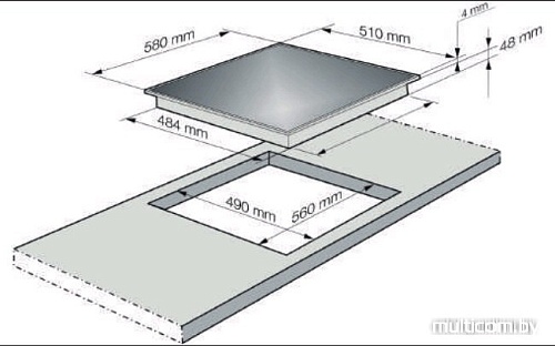 Варочная панель Korting HI 64021 B (черный)