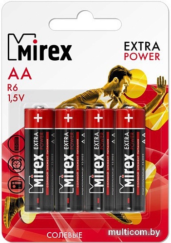 Батарейка Mirex Extra Power R6 AA 4 шт ER06-E4