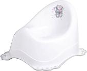 Детский горшок Maltex Мишка 4064 (белый/серый)