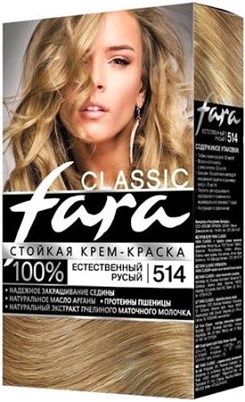 Крем-краска Fara Classic 514 естественный русый 50 мл