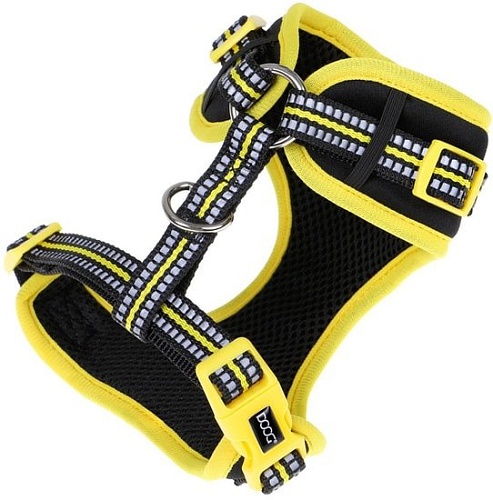 Шлея Doog Neoflex Bolt HARBOLT-XL (черный с желтым кантом)