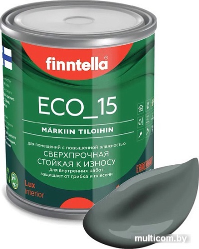 Краска Finntella Eco 15 Salvia F-10-1-1-FL051 0.9 л (серо-зеленый)