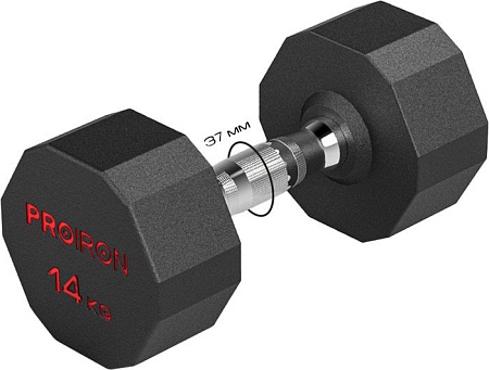 Гантель Proiron Г1140ОБР (14 кг)