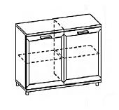 Тумба Лером Мелисса ТБ-2817-АС-СЯ (ясень асахи-снежный ясень)