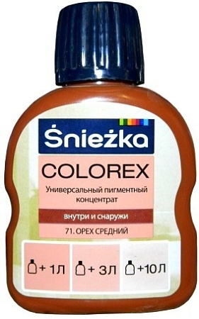 Колеровочная краска Sniezka Colorex 0.1 л (№71, орех средний)