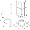 Душевой уголок Triton Дельта-Хром 90x90 (с поддоном)