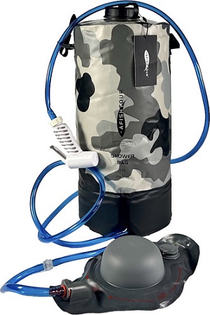 Душ походный AfishTour 10L Camp Shower Bag PVC 500D 516157 (серый)