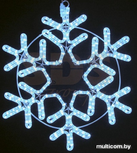3D-фигура Neon-night Снежинка (55x55 см, белый теплый) [501-324]
