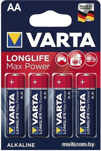 Элементы питания Varta Longlife Max Power AA 4 шт.