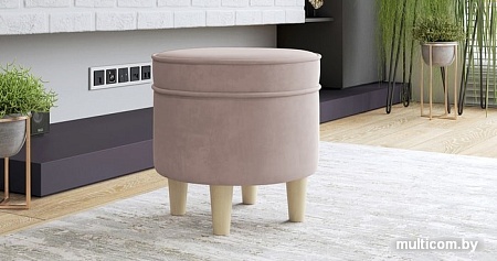 Пуфик Нижегородмебель Лора ТП 330 (ультра роуз пудровый)