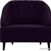 Интерьерное кресло Brioli Донато (велюр, B40 фиолетовый/темные ножки)