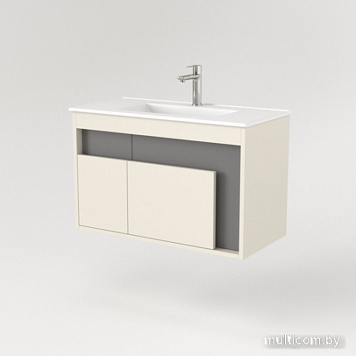 Дабер Тумба под умывальник 016 WeltWasser Deilbach 7517-80 Т16.8W.0.19 (бежевый/серый)