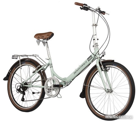Велосипед Novatrack Aurora 3.6 24 2024 24FAURORA6S.BL4 (светло-бирюзовый)