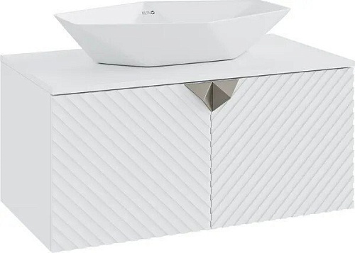 Runo Тумба под умывальник Андорра 70 (подвесная, белый матовый/белый глянец)