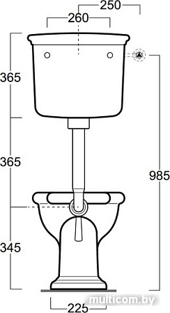 Унитаз Simas Lante [LA02]