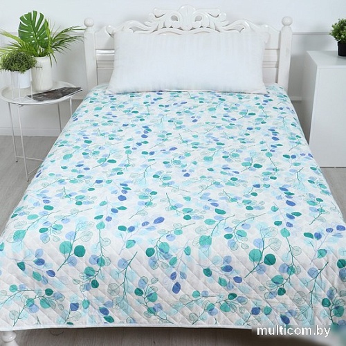 Покрывало Атра Эвкалипт 180x210 10435347 (б/з синий)