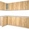 Угловая кухня Интерлиния Мила 12x26 (дуб золотой)