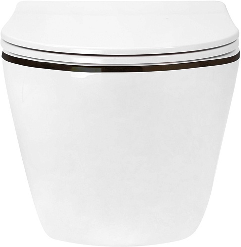 Унитаз подвесной Roxen Antares Black в комплекте с инсталляцией StounFix Dual Fresh 6 в 1 968427 (кнопка: сатин)